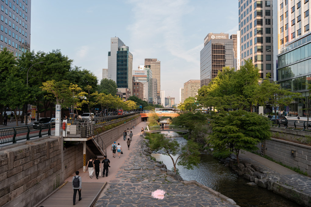 10 day South Korea itinerary: Cheonggyecheon-stream-seoul