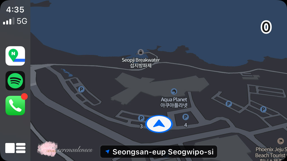 renting a car and driving on Jeju island