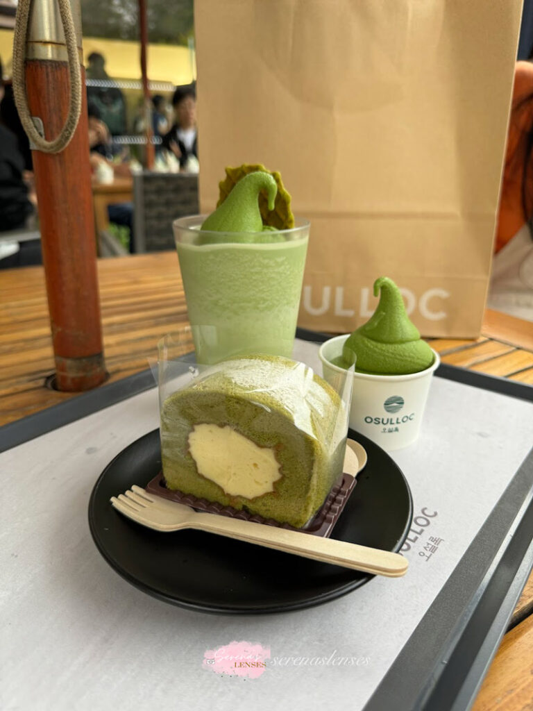 things to do in Jeju: Osculloc-Green-Tea-Museum-Dessert