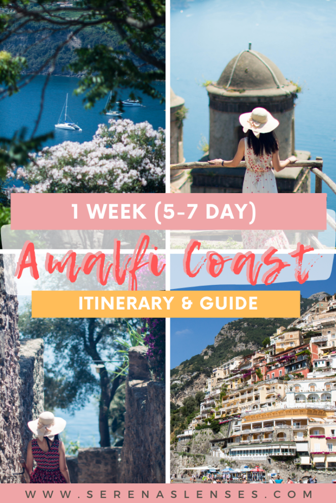 1 week (5 to 7 day) Amalfi Coast itinerary and travel guide